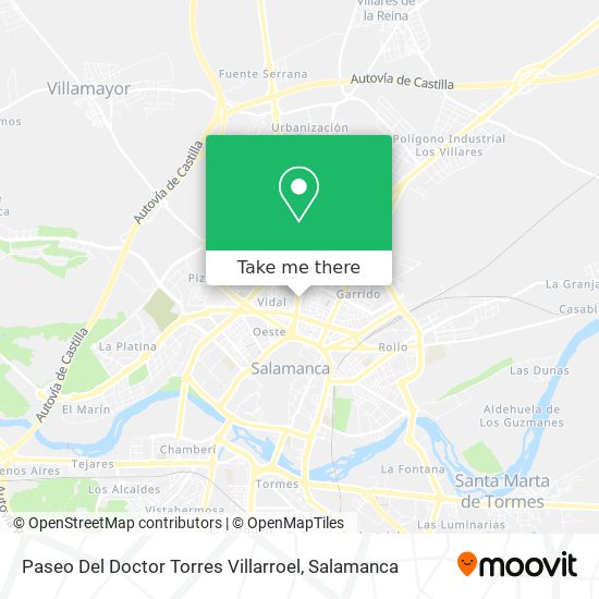 mapa Paseo Del Doctor Torres Villarroel