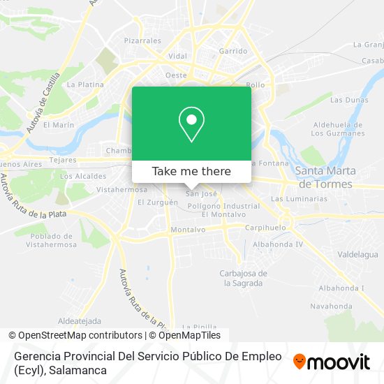 mapa Gerencia Provincial Del Servicio Público De Empleo (Ecyl)