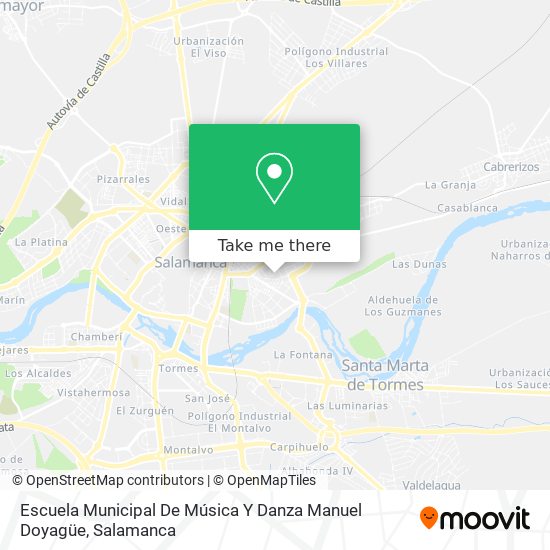 mapa Escuela Municipal De Música Y Danza Manuel Doyagüe