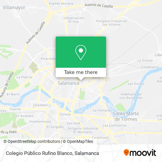 mapa Colegio Público Rufino Blanco