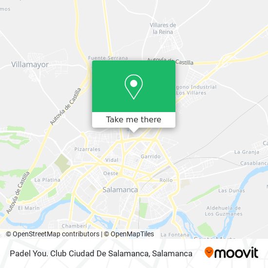 Padel You. Club Ciudad De Salamanca map