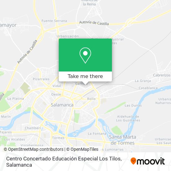 Centro Concertado Educación Especial Los Tilos map