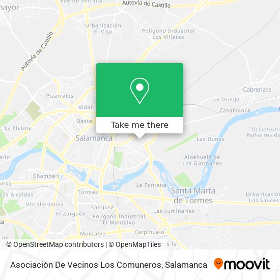 Asociación De Vecinos Los Comuneros map