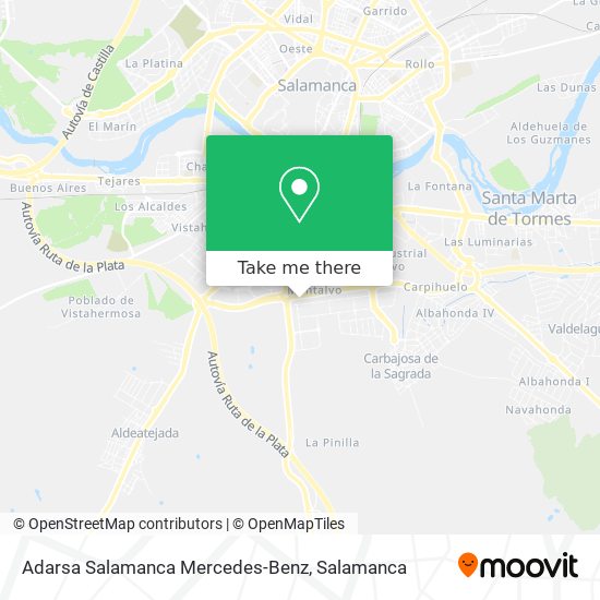 Adarsa Salamanca Mercedes-Benz map