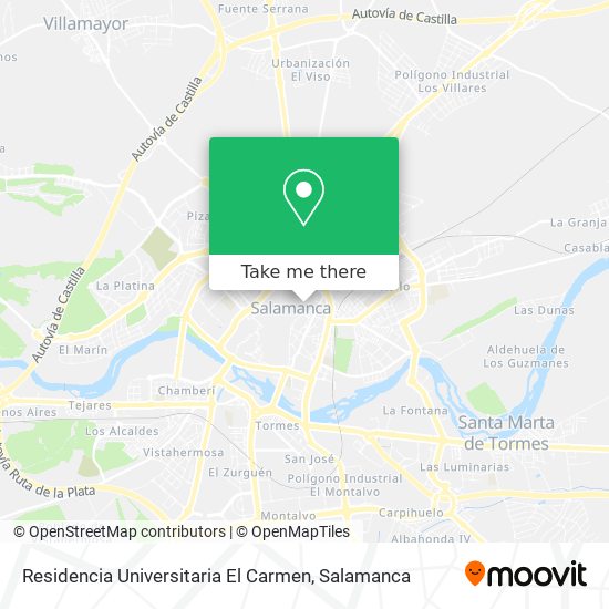 Residencia Universitaria El Carmen map