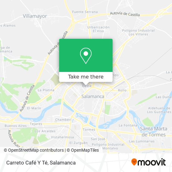 Carreto Café Y Té map