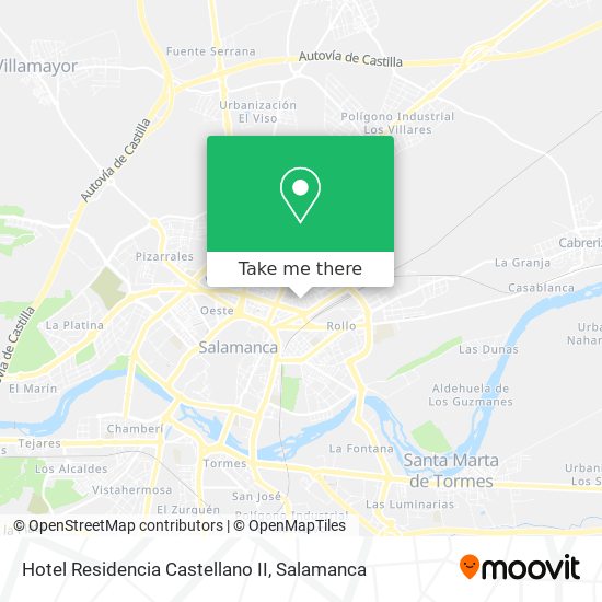 Hotel Residencia Castellano II map