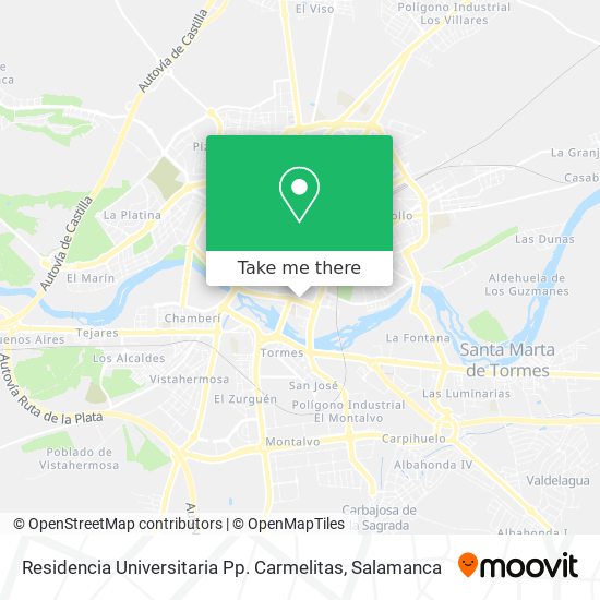 Residencia Universitaria Pp. Carmelitas map