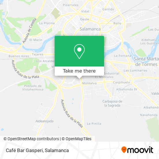 Café Bar Gasperi map
