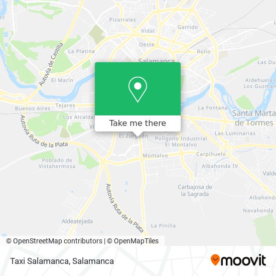 Taxi Salamanca map