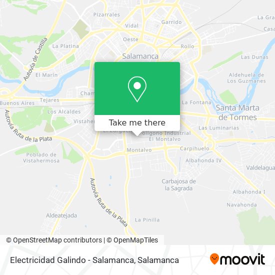 Electricidad Galindo - Salamanca map