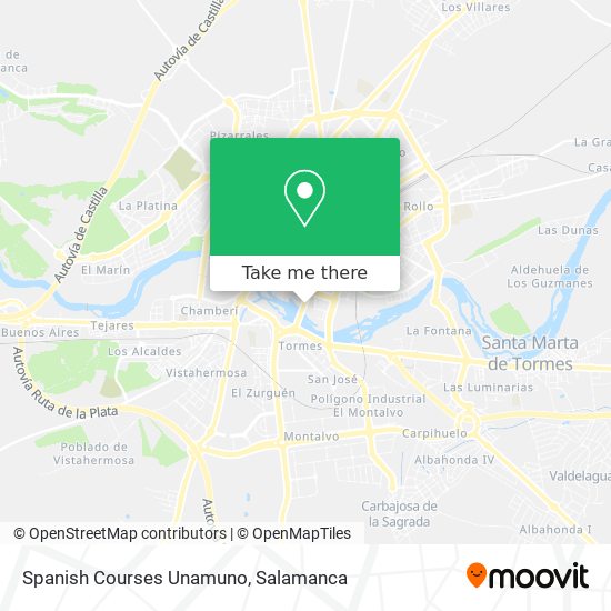 mapa Spanish Courses Unamuno