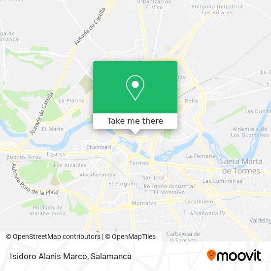 Isidoro Alanis Marco map