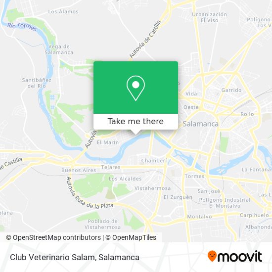 Club Veterinario Salam map
