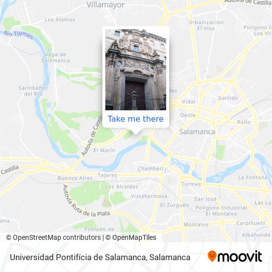Universidad Pontifícia de Salamanca map