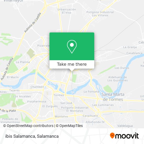 ibis Salamanca map