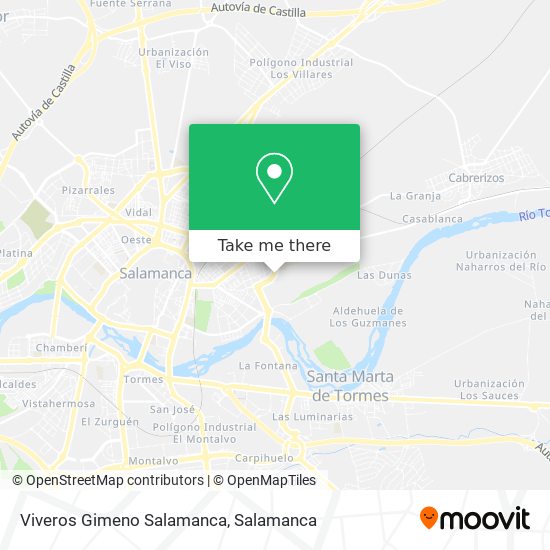 Viveros Gimeno Salamanca map