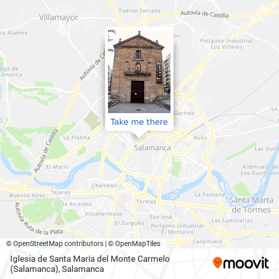 mapa Iglesia de Santa María del Monte Carmelo (Salamanca)