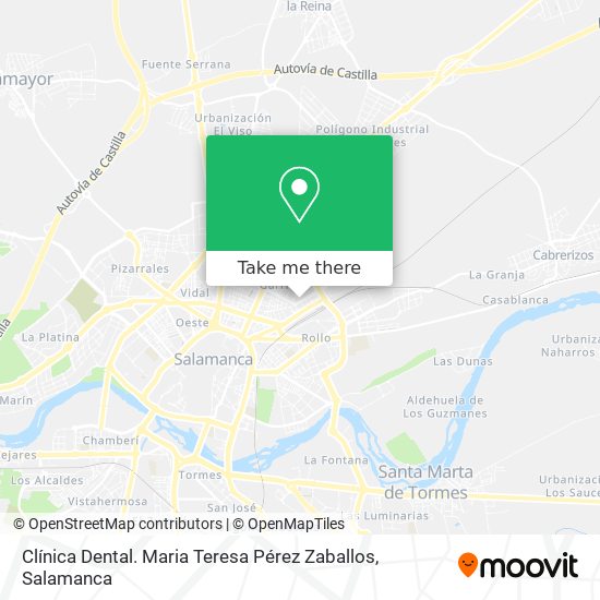 Clínica Dental. Maria Teresa Pérez Zaballos map