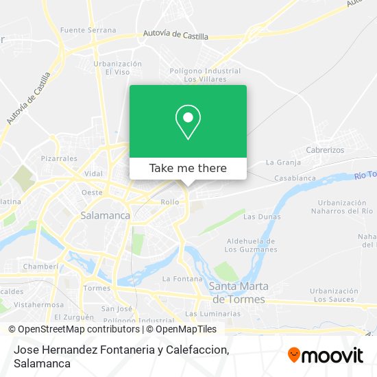 Jose Hernandez Fontaneria y Calefaccion map