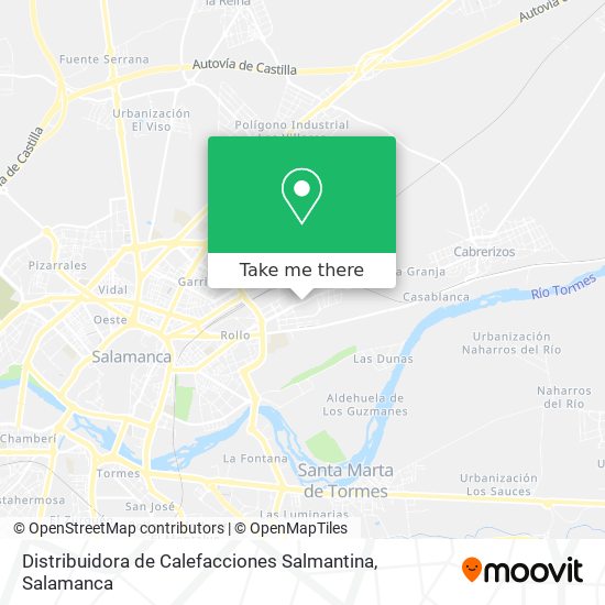 Distribuidora de Calefacciones Salmantina map