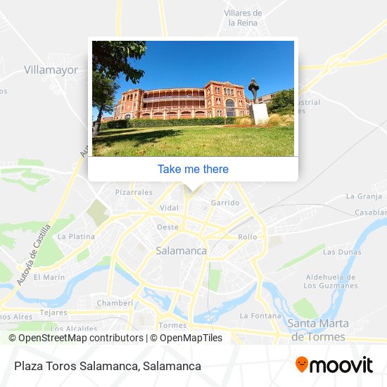 Plaza Toros Salamanca map