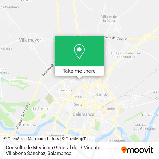 Consulta de Medicina General de D. Vicente Villabona Sánchez map