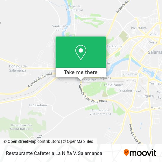 Restaurante Cafeteria La Niña V map