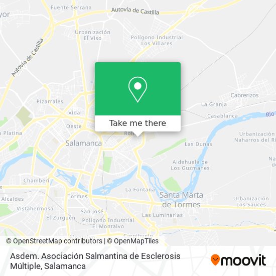 Asdem. Asociación Salmantina de Esclerosis Múltiple map