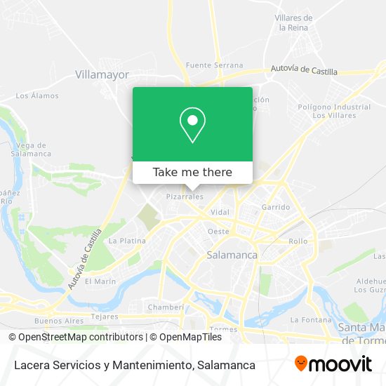 Lacera Servicios y Mantenimiento map