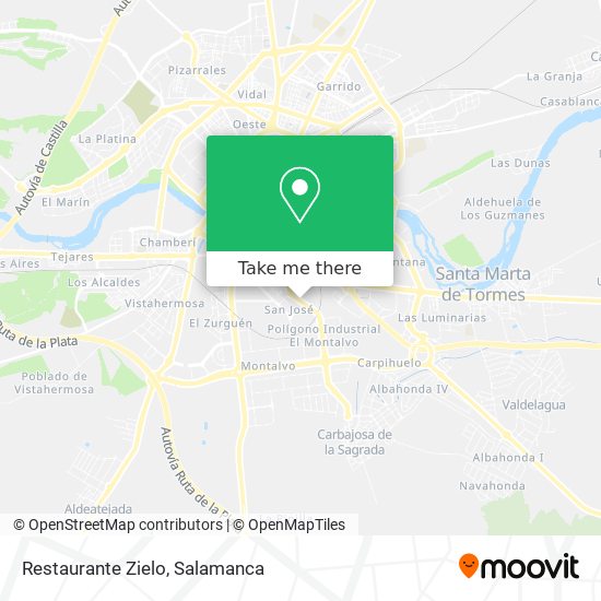Restaurante Zielo map