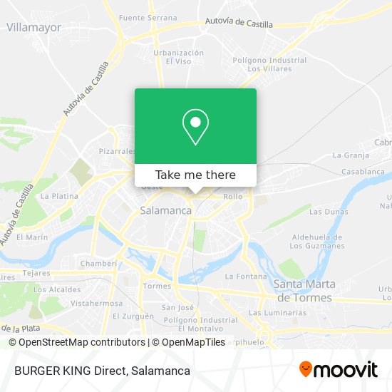 BURGER KING Direct map