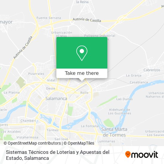 Sistemas Técnicos de Loterías y Apuestas del Estado map