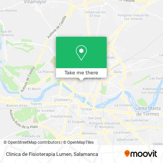 Clinica de Fisioterapia Lumen map