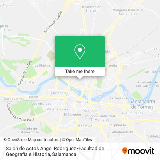Salón de Actos Ángel Rodríguez -Facultad de Geografía e Historia map