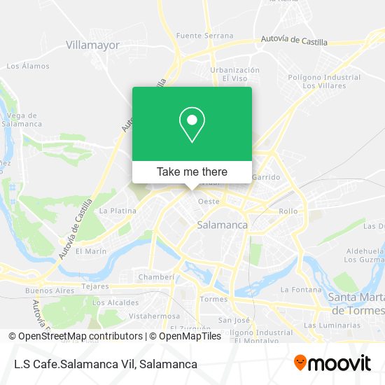 L.S Cafe.Salamanca Vil map