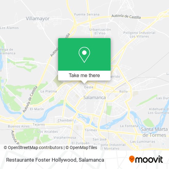 mapa Restaurante Foster Hollywood