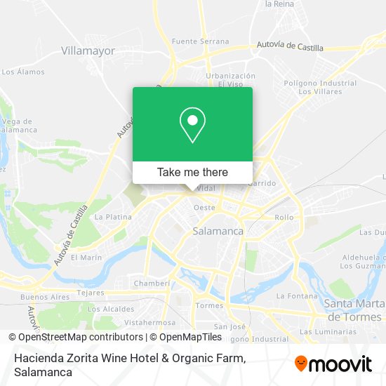 Hacienda Zorita Wine Hotel & Organic Farm map