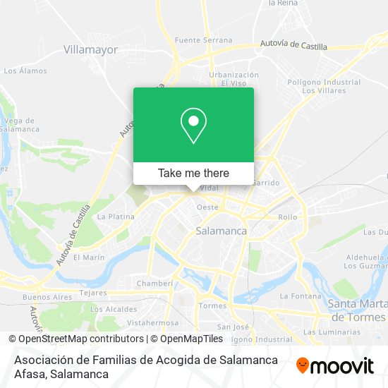 Asociación de Familias de Acogida de Salamanca Afasa map