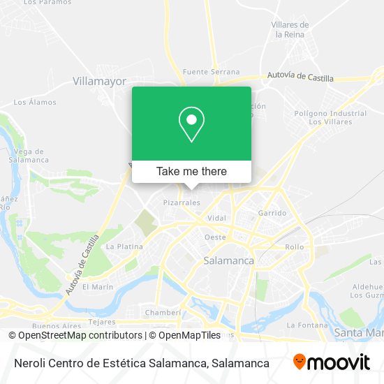 mapa Neroli Centro de Estética Salamanca