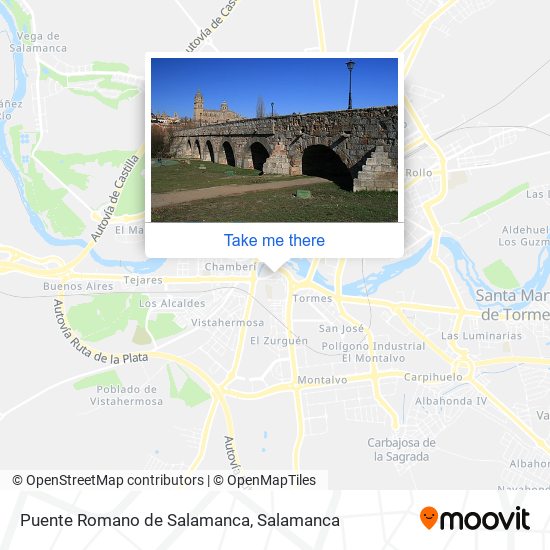 Puente Romano de Salamanca map