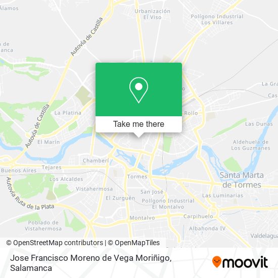 Jose Francisco Moreno de Vega Moriñigo map