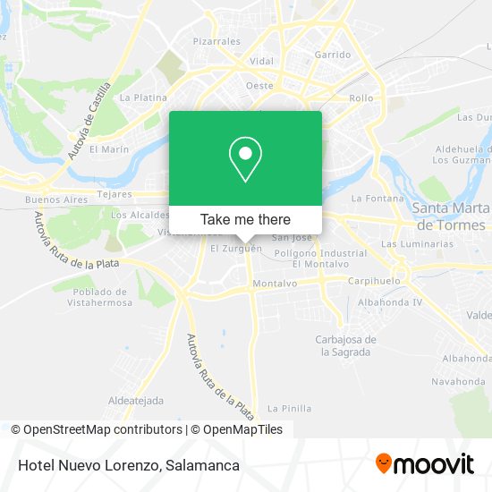 Hotel Nuevo Lorenzo map