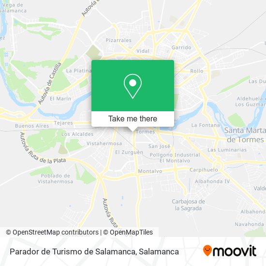 Parador de Turismo de Salamanca map