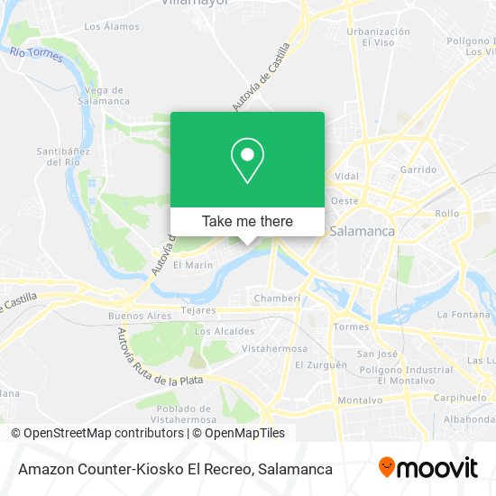 Amazon Counter-Kiosko El Recreo map