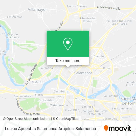 Luckia Apuestas Salamanca Arapiles map