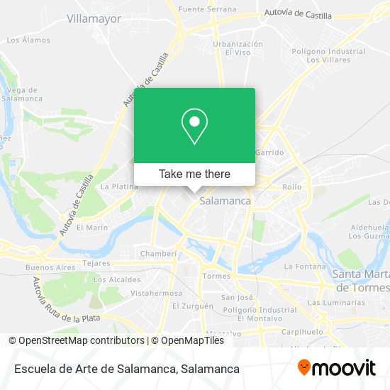 Escuela de Arte de Salamanca map