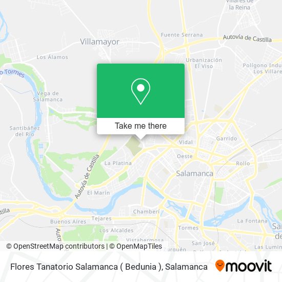Flores Tanatorio Salamanca ( Bedunia ) map