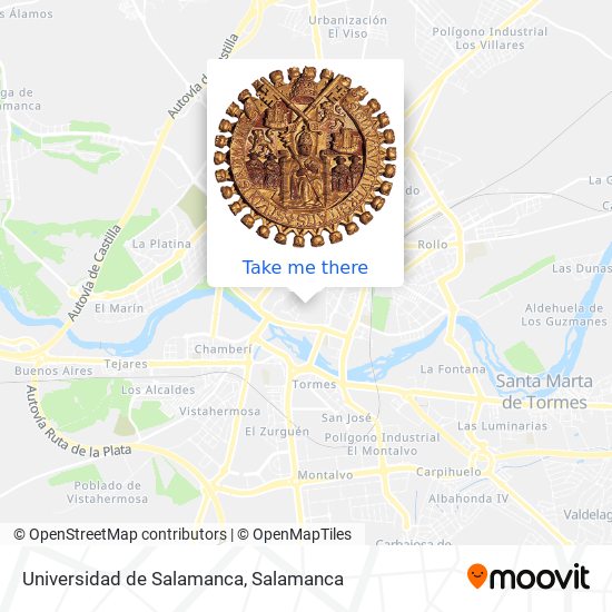 Universidad de Salamanca map