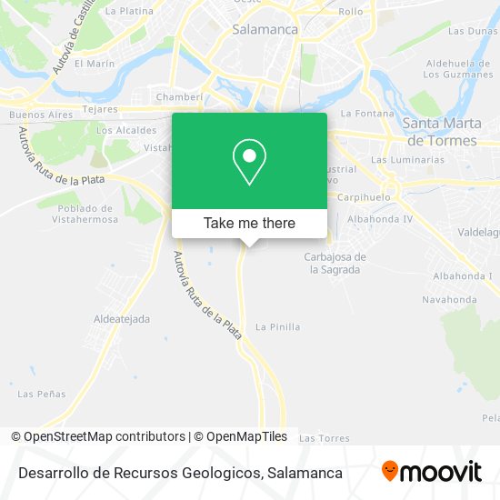 Desarrollo de Recursos Geologicos map